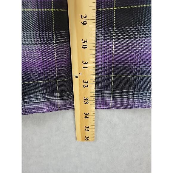 DIXXON Ballistic BJ Baldwin Purple Plaid LS Snap Up Flannel Shirt Men's Large - Picture 8 of 12